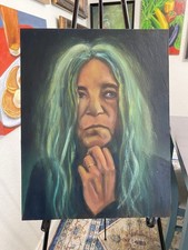 Patti Smith Original Painting By Brian Taylor 11x14 On Cradled Wood Panel picture