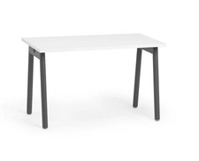 Poppin Series A Sinlge Desk 57x27 Charcoal Legs (New) picture