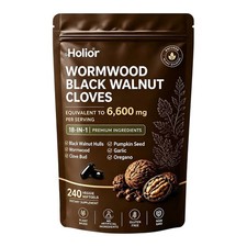Holior Wormwood Black Walnut Clove Herbal Supplement 240 Softgels picture