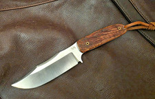 Ghostown Custom Knives 1095 Steel fixed blade knife. Hickory Handle. Made In USA picture