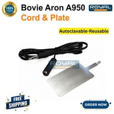 Bovie Aaron A950 Reusable Metal Plate & Cord CE Instruments picture