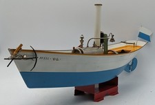 Custom Built Vintage Metal Live Steam Action Boat picture