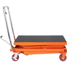 Uimoso Hydraulic Lift Table Cart 770 lbs Manual Double Scissor Lift Table 59