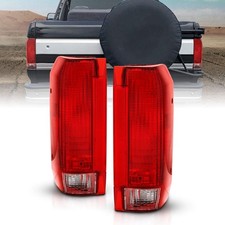 89-96 Ford F150 Bronco 89-98 Ford F250 F350 Red Tail Lights Assembly Pair DOT picture