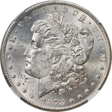 1878-S Morgan Silver Dollar NGC MS63 Great Eye Appeal Strong Strike picture