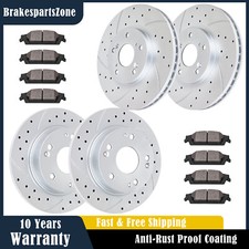 Fit for 2.4L Acura TSX 2004-2008 Front and Rear Brake Rotors Pads Kit Brakes picture