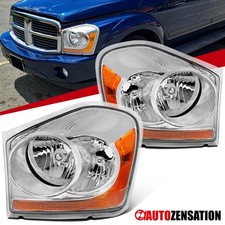 Fit 2004-2006 Dodge Durango Headlights Headlamps Assembly Left+Right 04 05 06 picture
