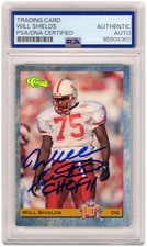 Will Shields Signed 1993 Classic Rookie Card #13 w/CHOF'11 - (PSA Encapsulated) picture
