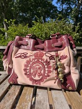 Vintage Y2K Juicy Couture Daydreamer Tote Bag Pink/Burgundy 2000s picture