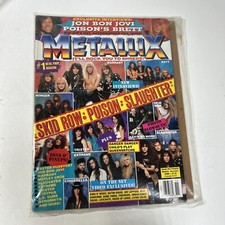 Metallix Magazine November Skid Row Poison Slaughter picture