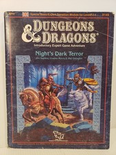 Night's Dark Terror Advanced Dungeons & Dragons 1E AD&D B10 9149 Rulebook RPG picture