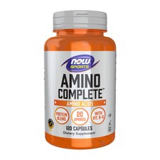 NOW Foods Sports Amino Complete Protein Blend, 20 Aminos with 120 Capsules picture
