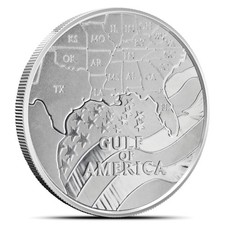 1 oz Gulf of America Commemorative Silver Round (New, Eagle Reverse) picture