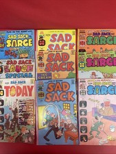 Vintage Harvey Comics Sad Sack & The Sarge Lot of 9 Army Humor Comic Books.  •12 picture