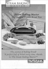 Baparoma Steam Baking Master Bread Pan Instruction Manual picture