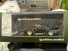 Ignition Model RWB 993 Porsche 1:64 Black Diecast Car w/ Case (#3870) picture