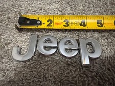Jeep emblem letters badge Jeep Cherokee Patriot Wrangler OEM Factory Genuine OEM picture