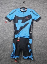 Cuore Bronze 2 In 1 Cycling Suit Mens Size XL Blue Padded picture