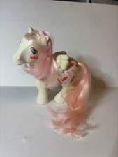 Vintage G1 My Little Pony Yum Yum TAF 1988 Pegasus ORIGINAL PINK HAIR Hasbro picture