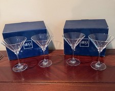 MIKASA Stephanie Martini Glasses,  Set Of 4, New In Boxes, a rare find picture
