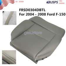Gray Synthetic Leather Driver Bottom Seat For Ford F150 04-08 FRSD0304DBTL picture