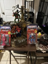 MOTU Fright Zone Tree 1984 Vintage W/ Vintage Leech,Grizzlor, And Mantenna. picture