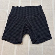 Lululemon Align High Rise 6” MHBL Micro Houndstooth Blue Multi Yoga Size 8 picture