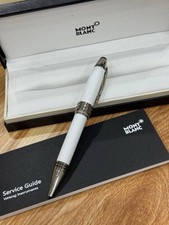 Montblanc JFK Special Edition Pen White Silver Ballpoint Luxury Gift Box picture
