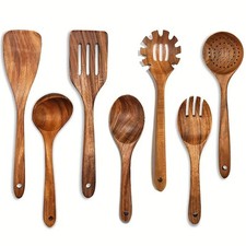 Wooden Kitchen Utensil Set - Natural Cooking Tools picture