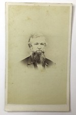 Antique CDV Photo Older Distinguished Man Salt Pepper Beard R.T. West Media, PA picture
