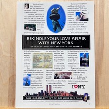1994 New York City Tourism Vintage Print Ad I Heart NY picture