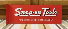 Snap-On Tools Sign Mechanic Garage Gas Oil Double Sided Vintage Style Wall Decor picture