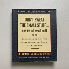 Don't Sweat the Small Stuff by Richard Carlson  FIRST EDITION Paperback Book picture