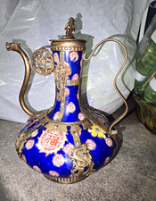 Antique Imperial Qing Mark Oriental Chinese Tibet Monkey Dragon Tea Pot picture