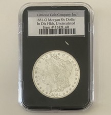 1881 O Morgan Silver Dollar Uncirculated Coin - w/Case picture