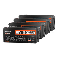 1-4 Pack Humsienk 12V 300Ah LiFePO4 Battery Grade A+ Cell Solar Marine Yacht Van picture