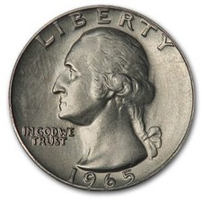 1965 Washington Quarter BU picture