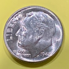 1948-D Roosevelt Silver Dime BU Uncirculated  picture