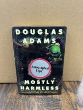 Douglas Adams SIGNED Mostly Harmless 1st Edition 1st Printing Hardcover DJ Book picture