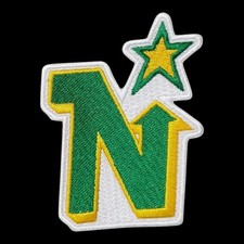Vintage Minnesota North Stars Logo Patch. NHL. Embroidered. Iron On. 3