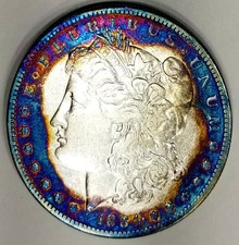 1884-S  Key Date Clean Cheek High Grade Toned from an Old Collection picture