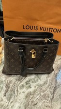 Louis Vuitton Monogram Flower Tote Black – Pre-Loved Authentic LV Canvas Bag picture