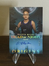 2025-26 Panini Origins Olivia Miles Dead Of The Night Auto Teal #’d /49 picture