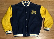 Vintage Steve & Barry’s University of Michigan Letterman Varsity Jacket Size XL picture