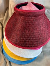 Women’s Straw Visor Sun Hat -  7 Hats Never Worn picture