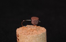 Pellet Fly Fish Biscuits Brown Fly Fishing Flies Half Dozen (6) Size 12 Barbless picture