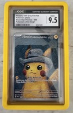 Pokemon CGC 9.5 Pikachu with Grey Felt Hat SV Promo 085/085 Holo ENG 2023 picture