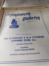 The Plymouth Bulletin Auto Mags & Roster Guides 30 YEAR COLLECTION picture
