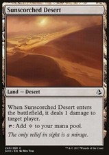 MTG Magic the Gathering Sunscorched Desert (249/347) Amonkhet LP picture