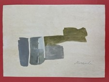 Giorgio Morandi Drawing on paper signed and stamped Vintage picture